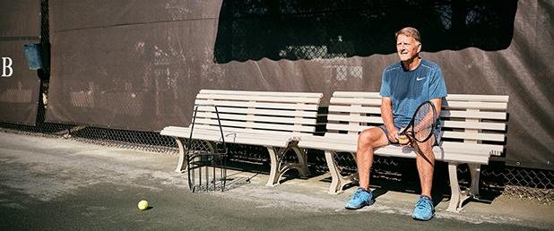 Tennis court benches and seating