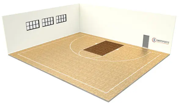 basketball half court indoor