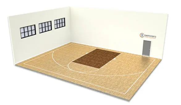 basketball small half court indoor